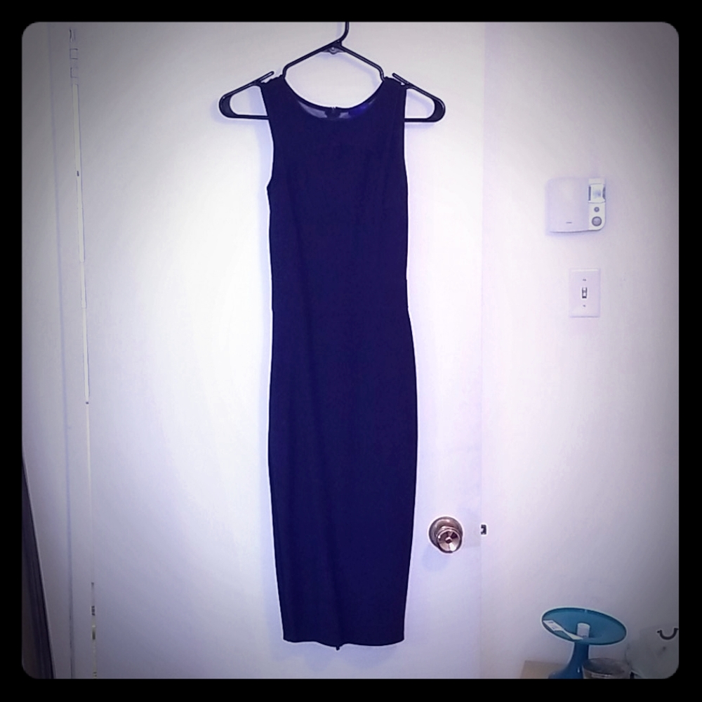 Navy pencil dress
